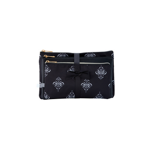 Celestia Cosmetic Bag Set Black w. print