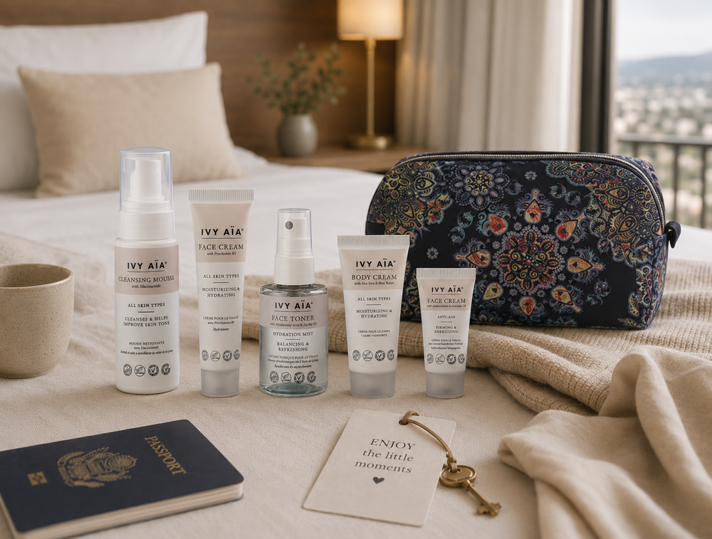 Ivy Aïa Travel Size Kit + Kosmetiktasche, Ganja