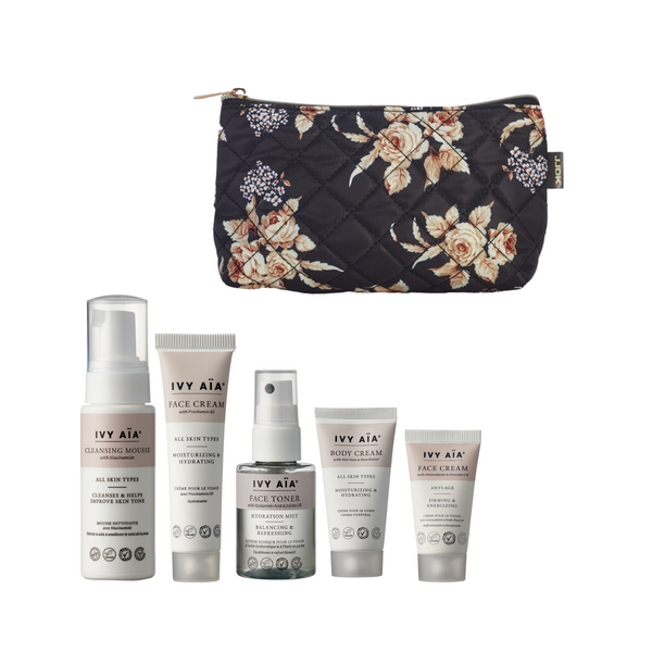 Ivy Aïa Travel Size Kit + Kosmetiktasche, Ganja