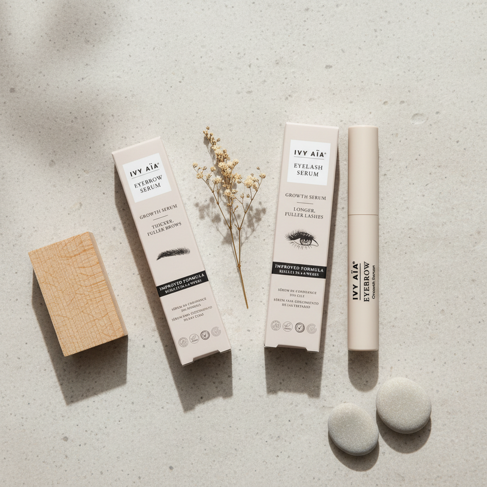 IVY AÏA Wimpern- & Augenbrauenwachstumserum - Sampak